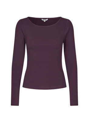 Nanlia-m evelyn t-shirt deep purple 
