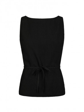 Nassa linen top black 