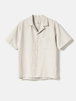 Nilio shirt lt grey check 