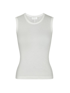 Nimbi fine rib top white 