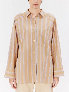 Noelle blouse beige stripe 