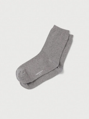 Organic cotton regular socks grey melange 35-38