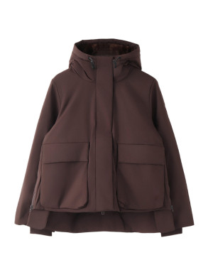 Olivia rain jacket dk brown 