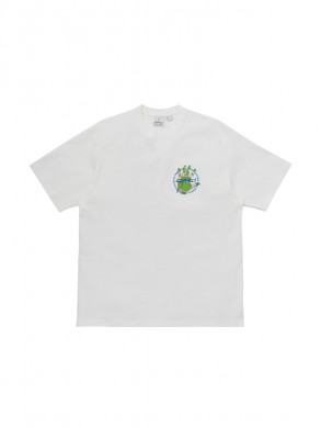 Climbers hand tee white 