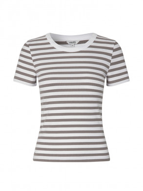 Evelyn stripe t-shirt white cinder 