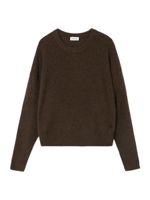 Oui 18a pullover choco chine 