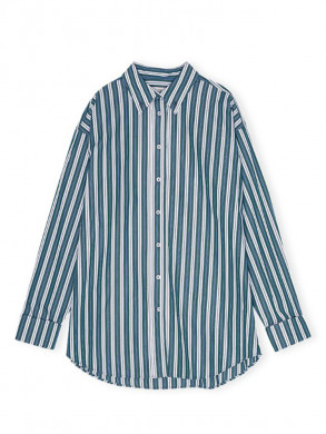 Oversize shirt rain forest S