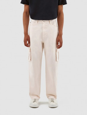 Peter detail pocket pant cream 