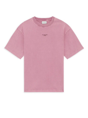 Classic slogan t-shirt dk pink 