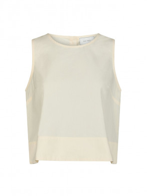 Polly c poplin top lt yellow L