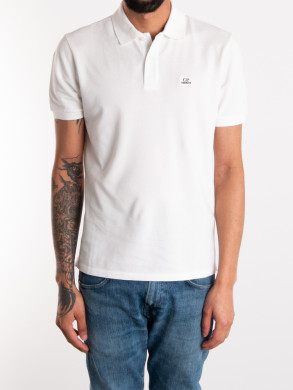 Stretch piquet poloshirt gauze white 