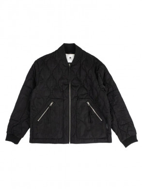 Quilted padded jacket black 