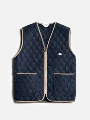 Rail zip vest navy 