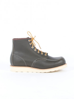 6 inch boots round toe green 