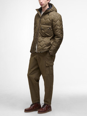 Reengineered hooded jacket beech 