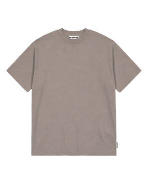 Relaxed tee taupe washed 