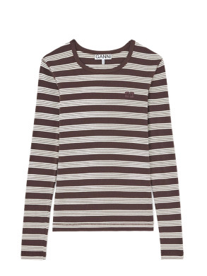 Rip longsleeve top stripe mole 