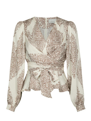 Rista paisley drop blouse ivory XS