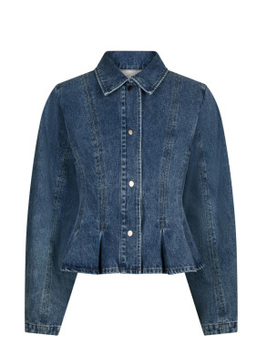 Rivora denim peplum jacket blue 