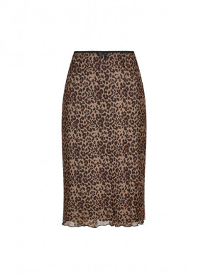 Roa mesh skirt leopard 