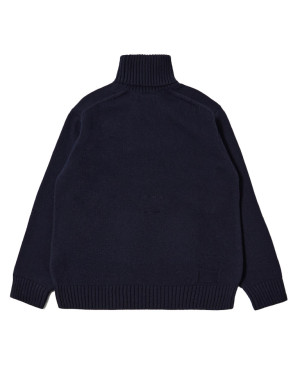 Roll neck pullover navy 
