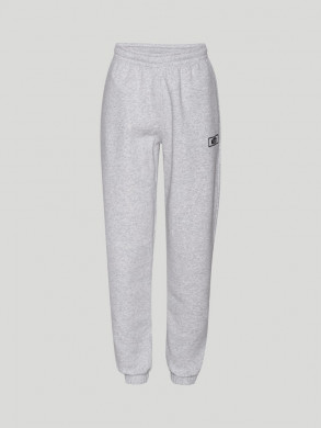 Sweatpants with logo lt grey mel S