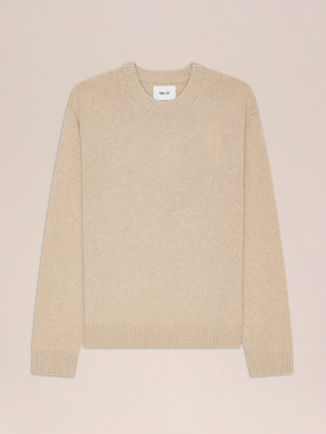 Russel crew neck pullover ecru 