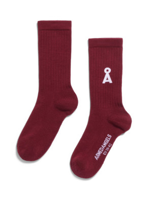Saamus bold socks velvet red 