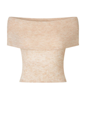 Sahera knit top bone white mel 