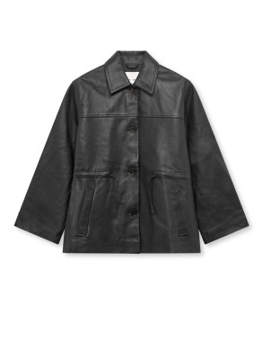 Salaax leather jacket black 