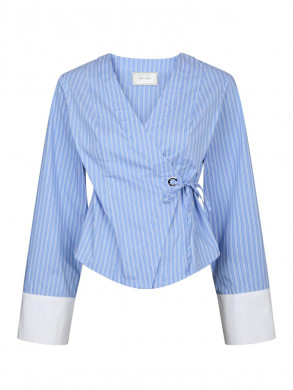 Salvia stripe shirt light blue 