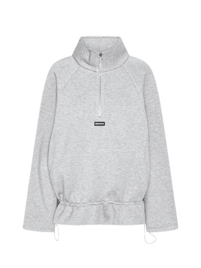 Scuba half zip jacket lt grey melange 