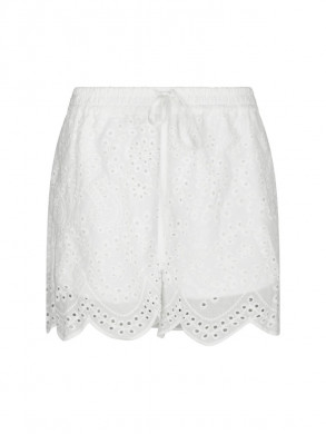 Senna embroidery shorts white 