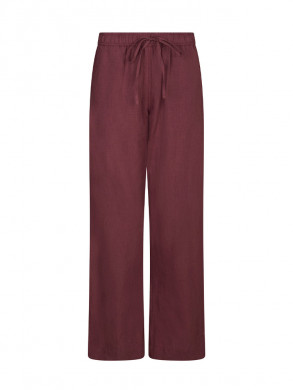 Sonar linen pants dark rose 