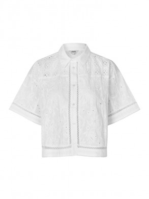 Sonja-m embroidery blouse white 