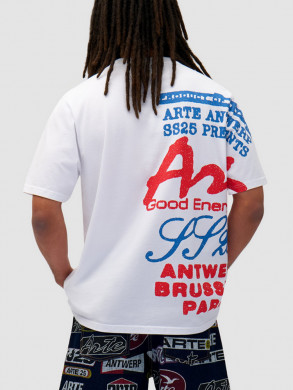 Lateral print t-shirt white 