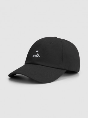 Heart logo cap black 