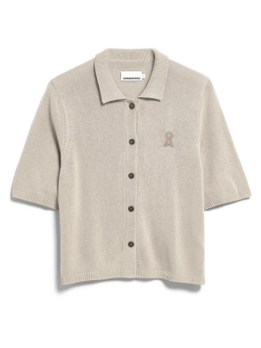 S sl linen blend cardigan sandstone 