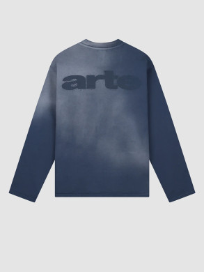 Stencil sunfade longsleeve navy 