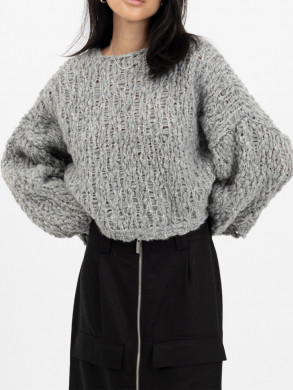 Stephl cropped sweater grey M/L
