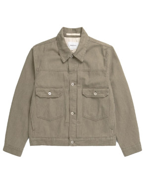 Storadal resist dyed twill jacket vetiver 
