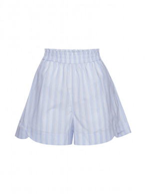 Stripe wide shorts grapemist comb. 