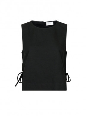 Svetlana linen top black 