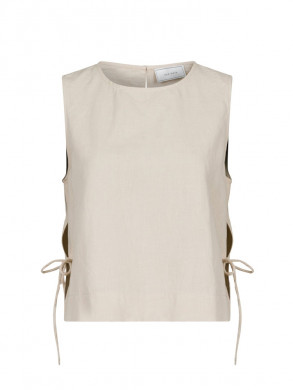 Svetlana linen top sand S