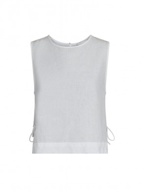 Svetlana linen top white M