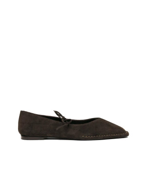 Sway ballerina suede brown 
