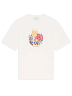 T-shirt hibiscus club off white 