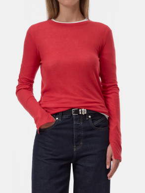 T-shirt longsleeve cinabar red 