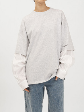 Tee shirt layer grey M