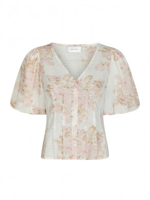 Timra emb blouse dusty rose 